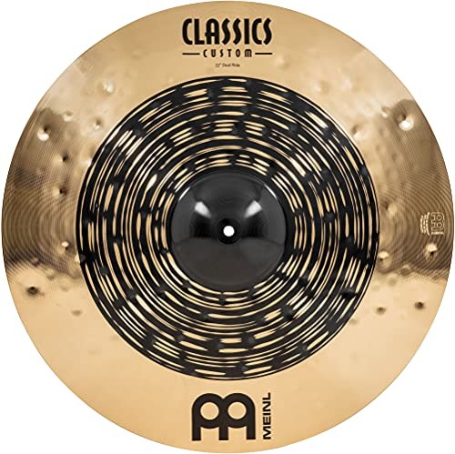 Meinl Cymbals Classics Custom Dual 22-calowy basen Ride (video) perkusja (55,88 cm) B12 brąz, ciemne i błyszczące wykończenie (CC22DUR) CC22DUR