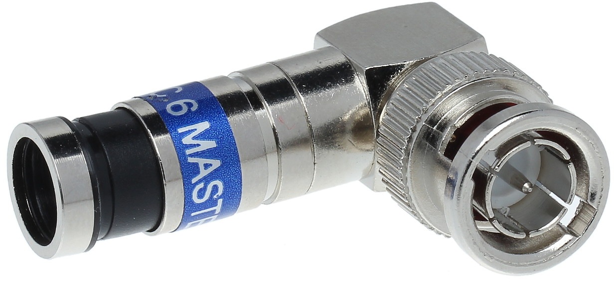 Wtyk kompresyjny kątowy BNC-WK/ZAC-RG6 BNC-WK/ZAC-RG6