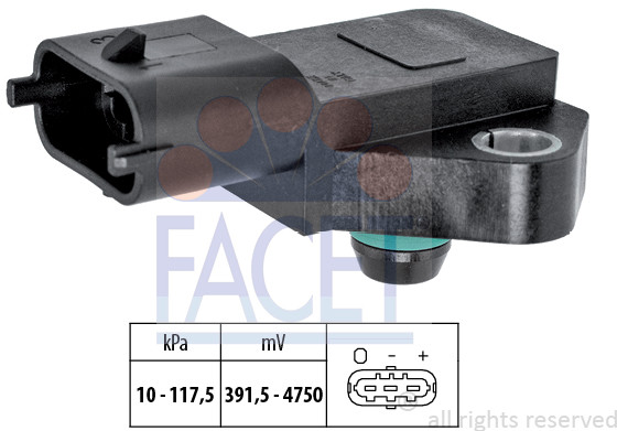 FACET Czujnik ciśnienia powietrza, adaptacja wysokościowa FACET 10.3135 10.3135