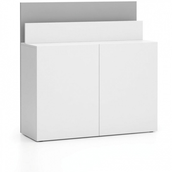 B2B Partner Dodatkowa szafka do biurka LAYERS, krótka, biała/szara 611537