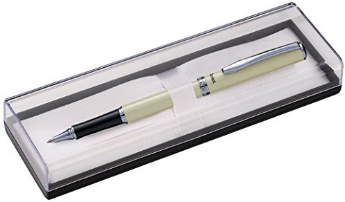 Pentel srebra wysokiej próby Gel Ink Roller, z nasadką ochronną, kremowy K611W-A COF