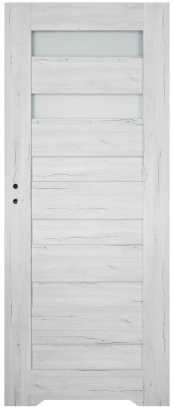 Drzwi bezprzylgowe z podcięciem Trame 80 prawe dąb silver BP/TRMSV ZP80P