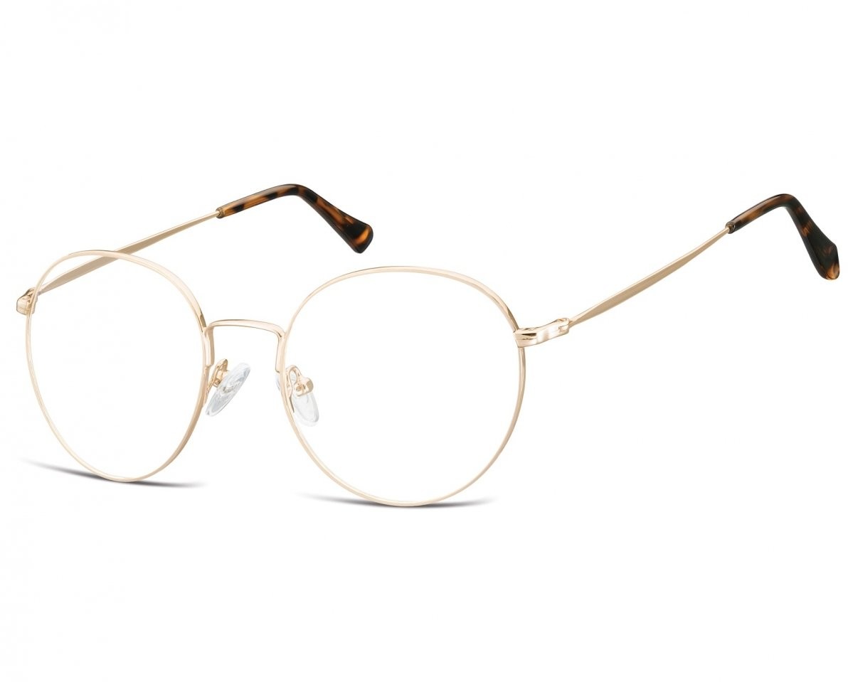Sunoptic Lenonki okrągłe Oprawki optyczne 915B złote 915B