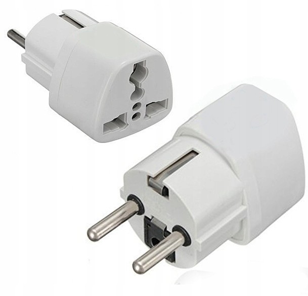 Angielska Wtyczka Adapter przejściówka Uk na Eu Pl