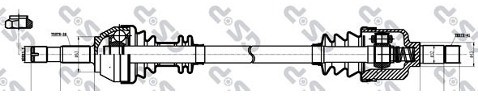 GSP Półoś lewa GSP 210102