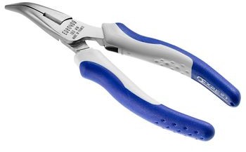 EXPERT E080409 Szczypce półokrągłe ogięte pod kątem 40 stopni