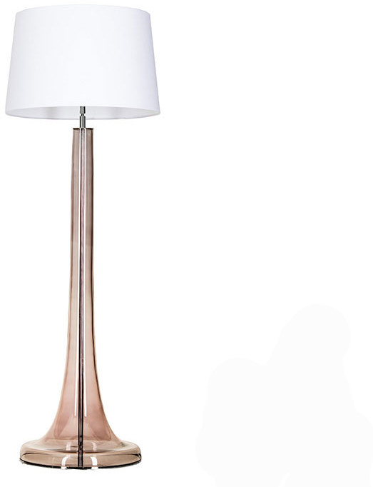 4concepts Lampa podłogowa Zurich Transparent Copper L213382259 Mega rabat w koszyku