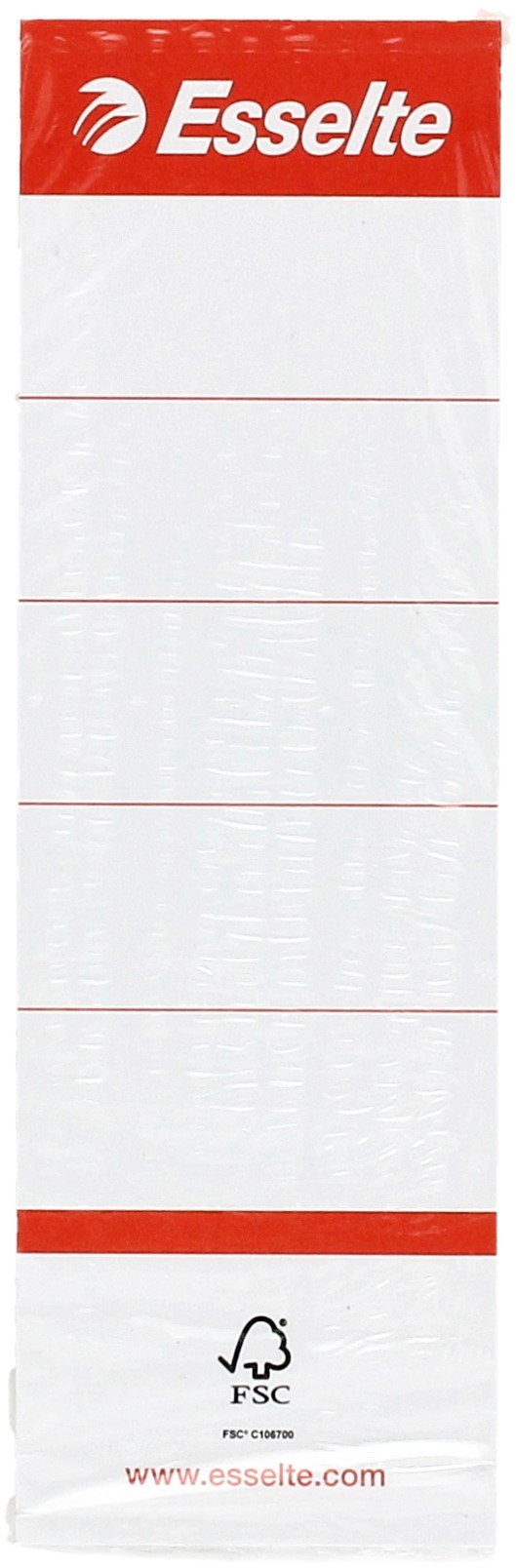 Esselte Etykiety segregator 75mm białe (100)