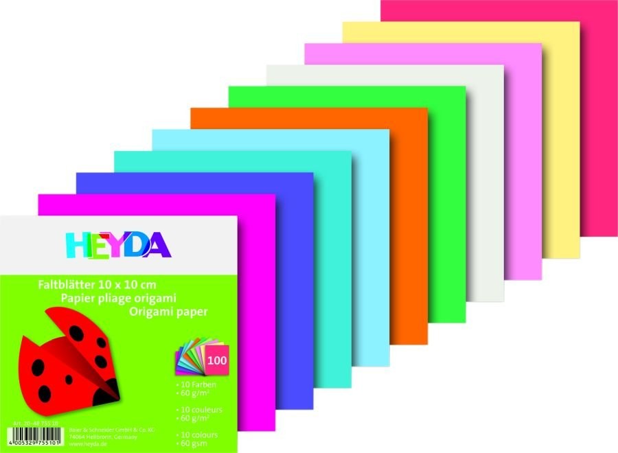 Heyda papier do origami, 100 arkuszy