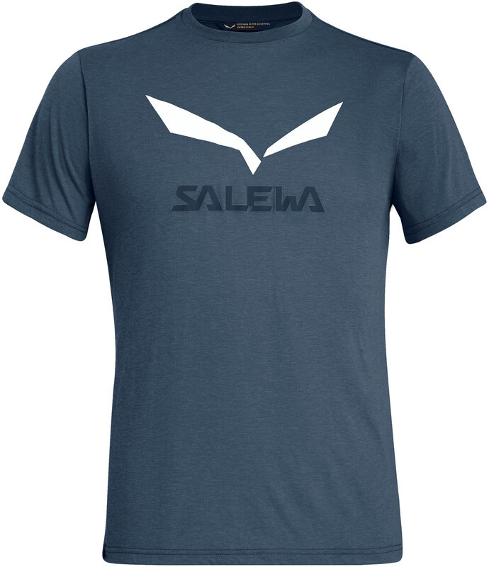 Salewa Solidlogo Dry Koszulka z krótkim rękawem Mężczyźni, niebieski XL 2022 Bluzki wspinaczkowe z krótkim rękawem 00-0000027018-3986-52/XL