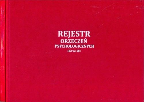 Firma krajewski Rejestr orzeczeń psychologicznych [Mz/Lp-28] Mz/Lp-28