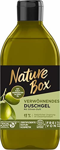 Nature Box rozpieszczający żel pod prysznic o zapachu oliwek, 250 ml