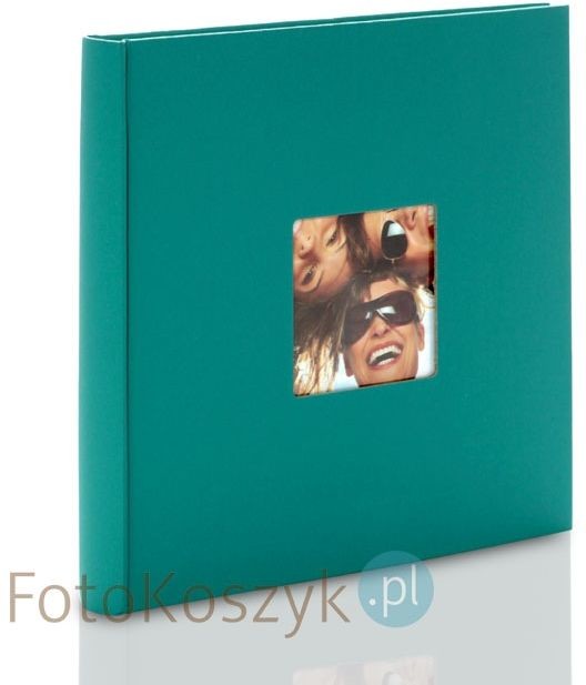 Walther Album Fun mały kwadrat Petrol (tradycyjny 40 kremowych stron)