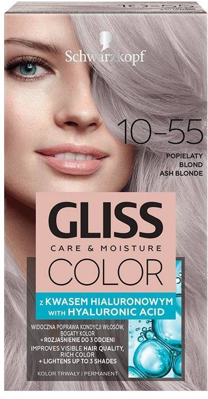 Schwarzkopf Gliss Color krem koloryzujący do włosów 10-55 Popielaty Blond