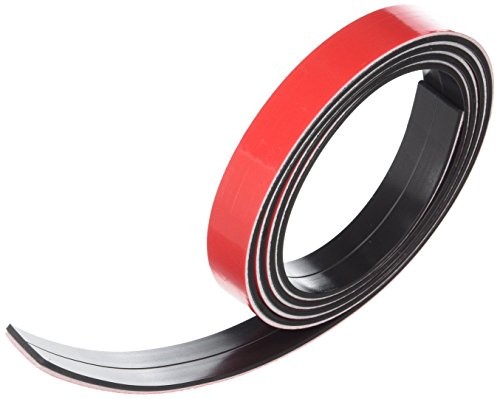 first4magnetsTM Pianka first4magnets taśma magnetyczna taśma samoprzylepna,, kolor: brązowy, 1 m, 12,7 X 2,5 MM MT12B(FA)-1X1M
