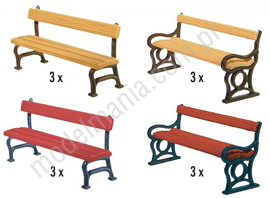 Faller Ławki parkowe / 12szt. Faller 180443