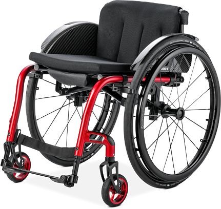 Meyra Wózek inwalidzki na ramie krzyżakowej - aluminiowa konstrukcja, duża wytrzymałość i stabilność, małe gabaryty po złożeniu NANO X 1.156)