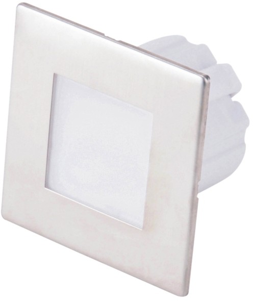 Dpm Lampa schodowa LED DPM 1,2 W 4000 K IP20 kwadratowa stal nierdzewna YCB177S