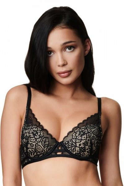 Esotiq henderson Henderson Ladies Hint 37369 czarny biustonosz push-up - henderson