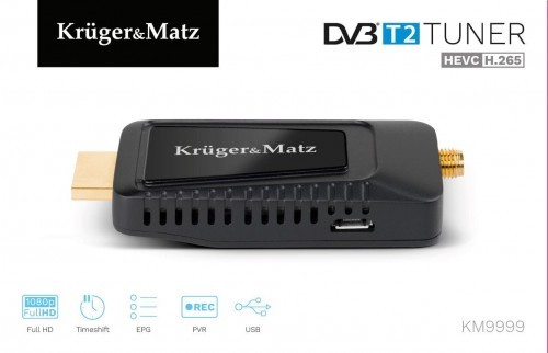 Kruger&Matz Kruger & Matz DEKODER DVB-T2H.265 HEVC MINI KM9999