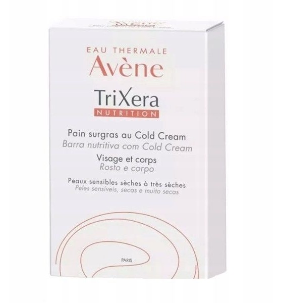 Avene PIERRE FABRE DERMO-COSMETIQUE Trixera Nutrition Cold Cream Kostka myjąca 100 g