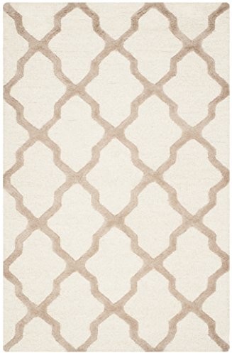 Safavieh AVA handgetufteter dywan, cam121p, kość słoniowa/beżowy, 121 x 182 cm CAM121P-4