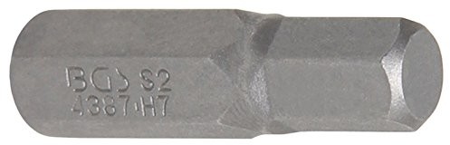 BGS gwint wewnętrzny 6-kątowy bit 7 MM, długość 30 MM, 5/16 cala napęd, 1 sztuki, 4387