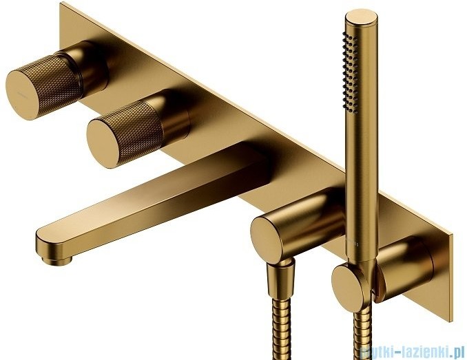 Omnires Contour bateria wannowa 5-otworowa podtynkowa złoto szczotkowane CT8037/1GLB |