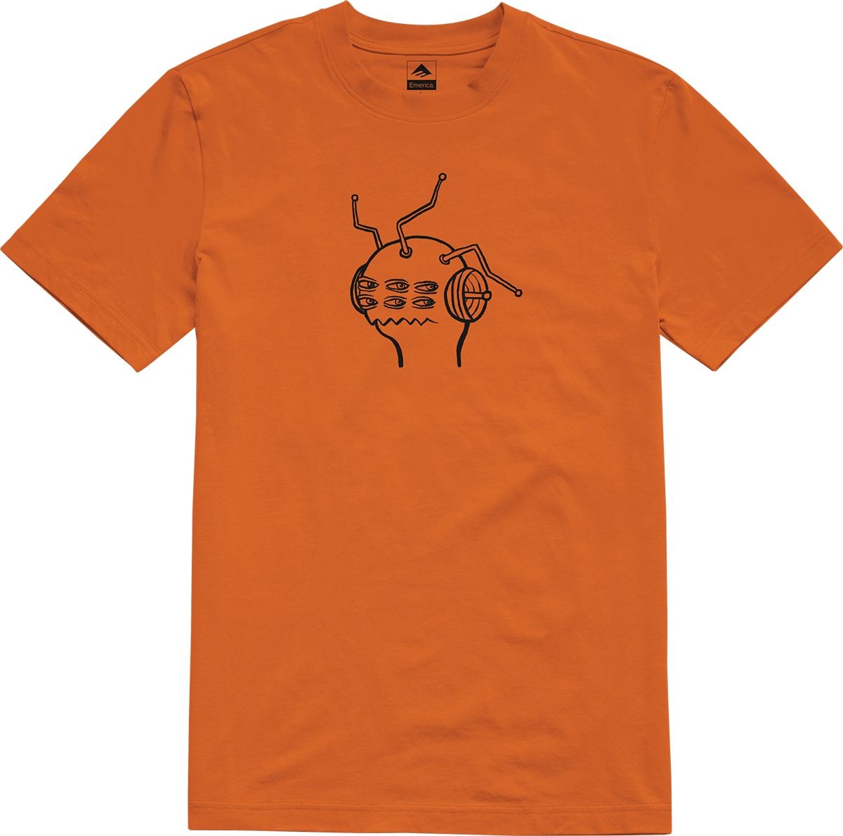 Emerica t-shirt TOY MACHINE) ANTENNA TEE Orange