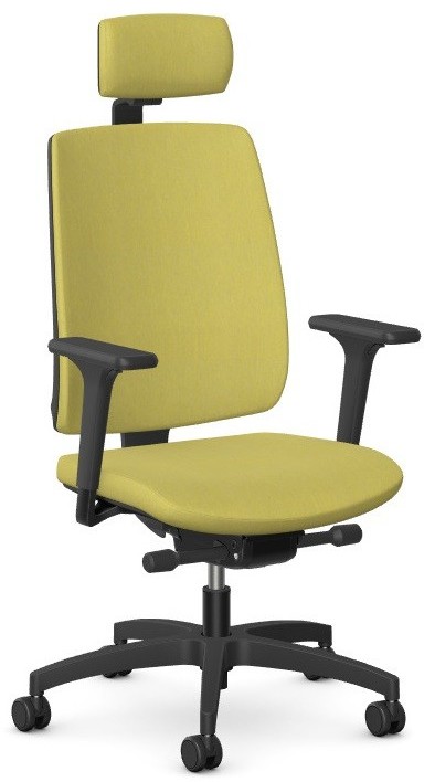 Intarseating Krzesło biurowe VELIA tap., z zagłówkiem KA-VELIA-T-102-01/TR9