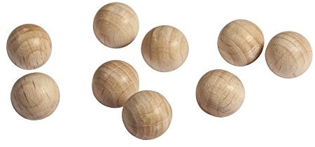 Rayher 6248500 kulek drewnianych FSC 100%, 10 MM , 3 MM  DL, SB-Btl 35szt. 62-485-00