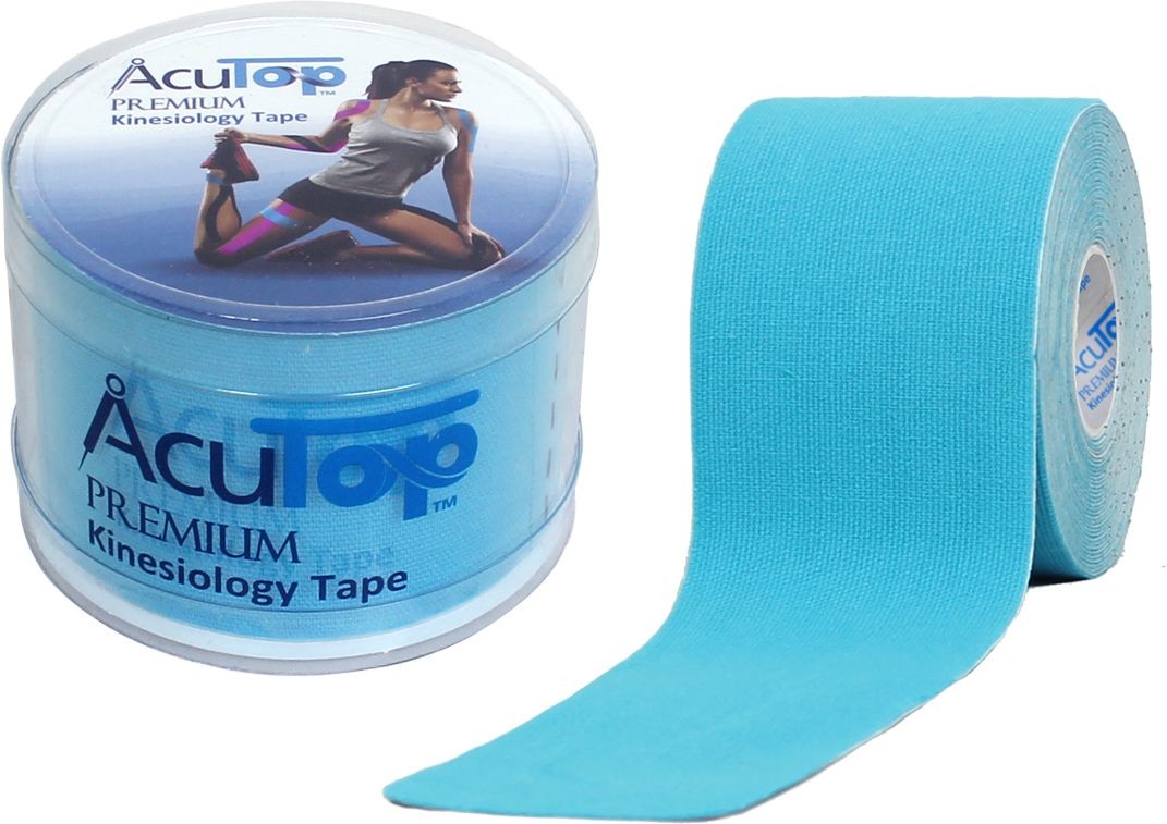 Tape Acutop AcuTop PREMIUM kinesiology KINESIO niebieski + PUDEŁKO wielorazowe + INSTRUKCJA (atp blue) 4260394881180