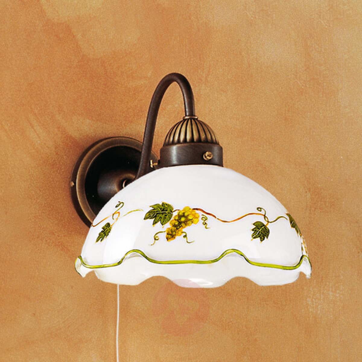 Kolarz Lampa ścienna NONNA z motywem winorośli