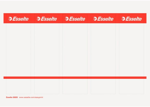 Esselte Etykiety grzbietowe do segregatorów 75mm do sam.druku (10szt) 20820