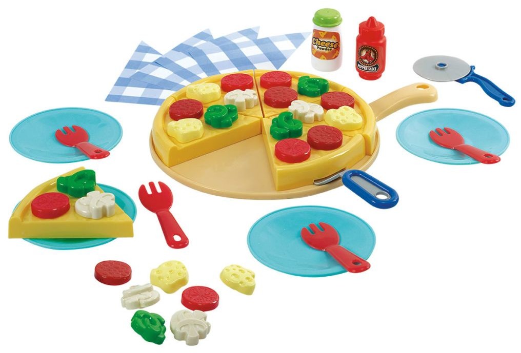 Playgro Zabawkowy zestaw do robienia i podawania pizzy, 43 części, 3570 3570