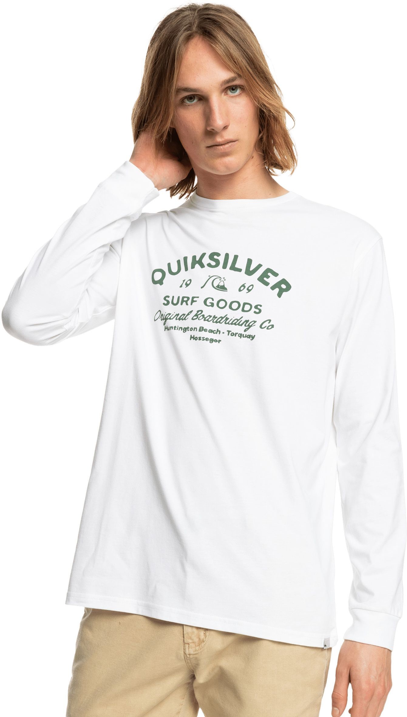 Quiksilver t-shirt CLOSED CAPTION LS TEE White WBB0