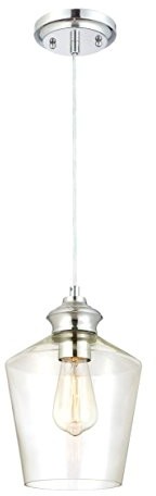 Westinghouse 6205540 lampa wisząca, a + + to E, metal, chrom, 20.32 x 20.32 x 156.21 cm 6205540