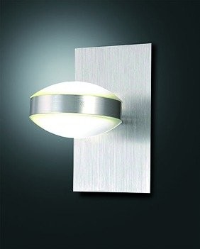 Fabas fabas ścienna i sufitowa łącznie z wbudowanym 16 W LED, nikiel satynowany, klasa energetyczna A +, 17,5 x 10 x 17 cm, 3253  21  178 3253-21-178