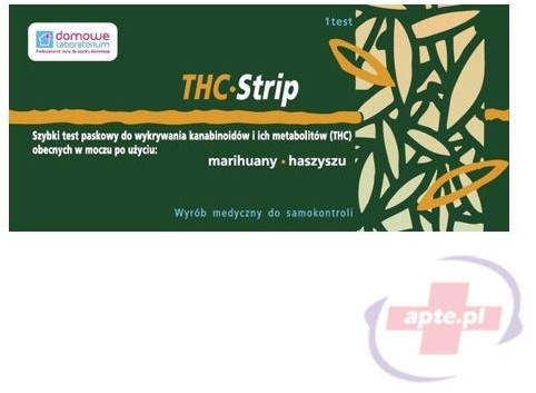 Hydrex Diagnostics Test THC STRIP szybki test paskowy do wykrywania narkotyków w moczu x1 sztuka