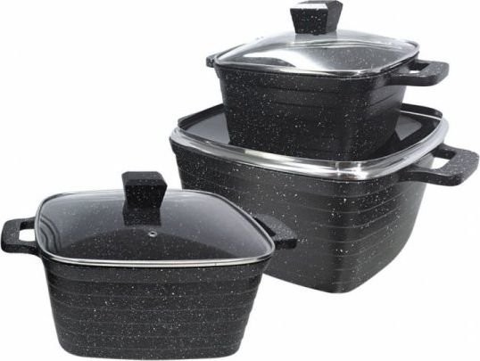 Brunbeste GARNKI KWADRATOWE 6 ELE GRANITOWE BB-1951 BB-1951