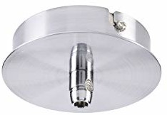 SLV SPOTLINE Rozeta 1 wyj chrom okrągła zawiera zacisk odpr 132605
