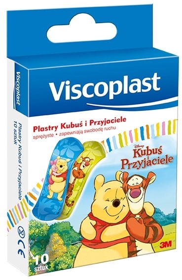 3M Poland Plastry Viscoplast Zestaw dla dzieci Kubuś i przyjaciele x10 sztuk