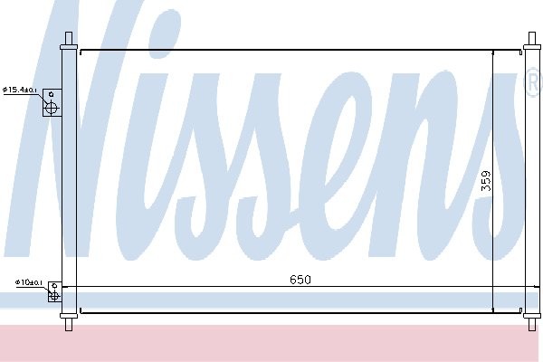 NISSENS Skraplacz, klimatyzacja NISSENS 94771