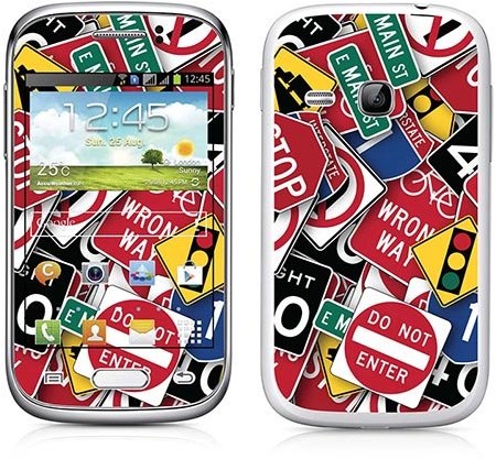 Royal Sticker Royal tatuaż ścienny RS. 52595 samoprzylepny do Samsung Young z motywem tabliczki drogowej RS.52595