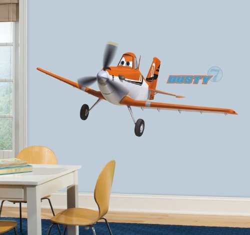 RoomMates 22890 - Disney Planes Dusty olbrzymi tatuaż ścienny/naklejka, rozproszony, 174 x 63 cm RMK2289GM