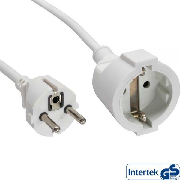 InLine Przedłużacz zasilania biały 2m 16402W 16402W
