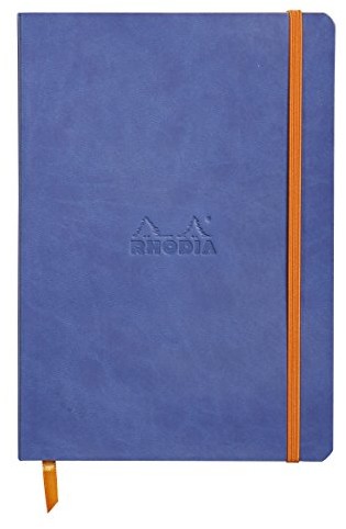 Zdjęcia - Kreatywność i rękodzieło Rhodia Rhodiarama flexibles Notizbuch A5 80 Blatt liniert saphirblau 90g, mit Gum 