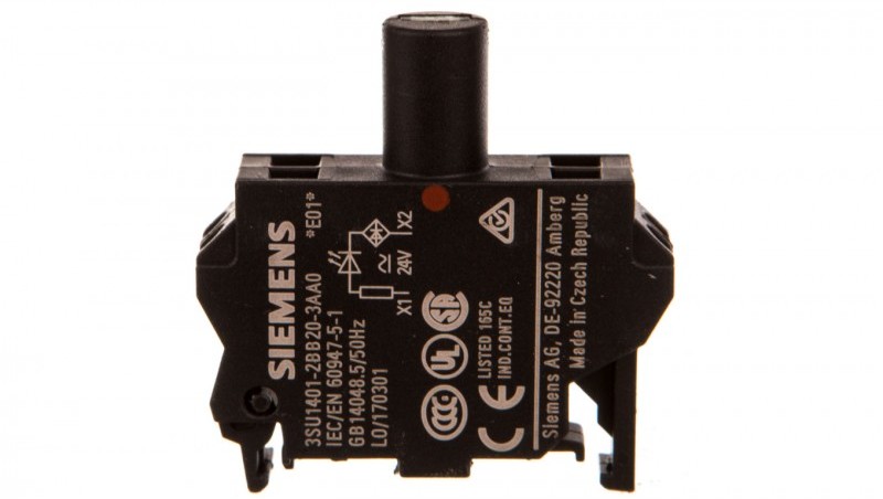 Siemens SIRIUS ACT Blok LED 24V ACDC czerwony 3SU1401-2BB20-3AA0 3SU1401-2BB20-3AA0