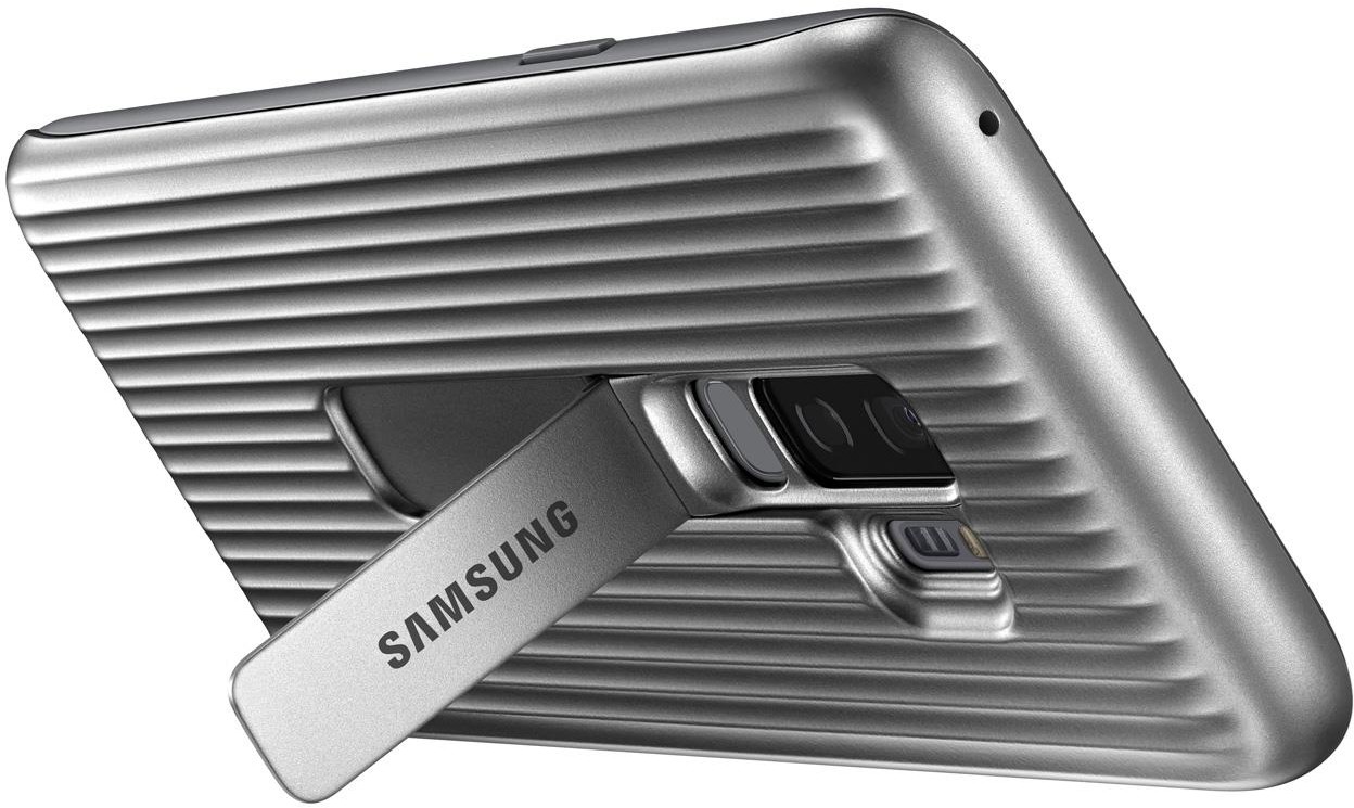 Samsung Obudowa dla telefonów komórkowych Protective Cover pro Galaxy S9+ EF-RG965C) EF-RG965CSEGWW) Srebrny