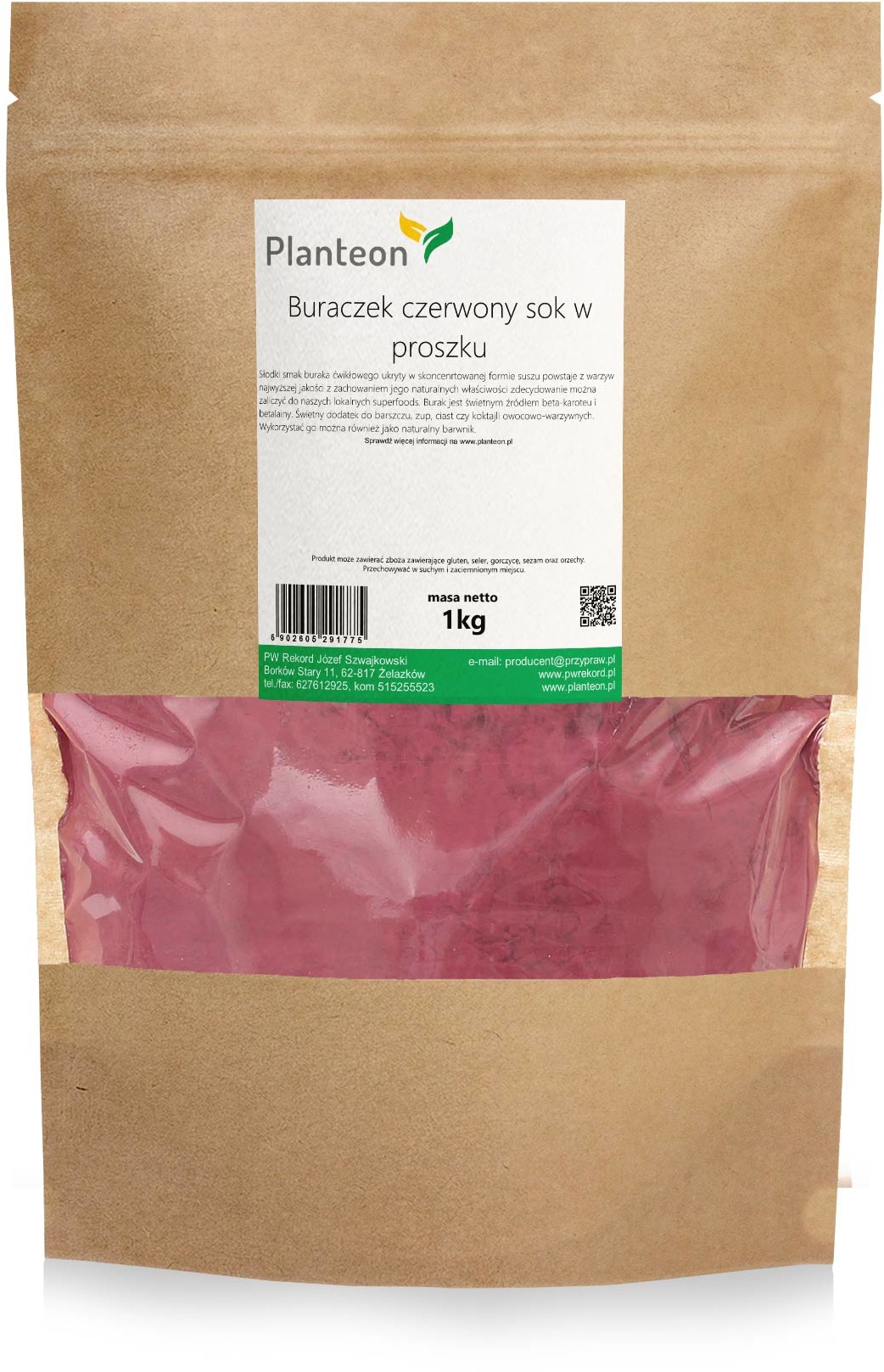 Planteon Buraczek czerwony sok w proszku 1kg 2-0049-07-1